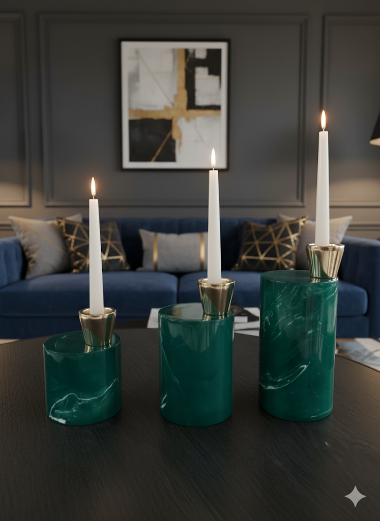 Lint Candle Stands (Set of 3)