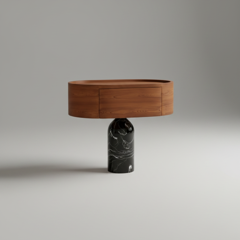 Lever Nightstand Side Table