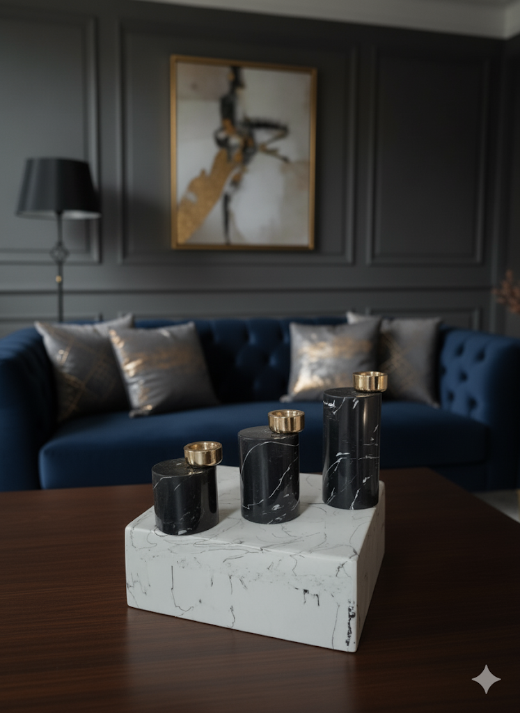 Lint Candle Stands (Set of 3)