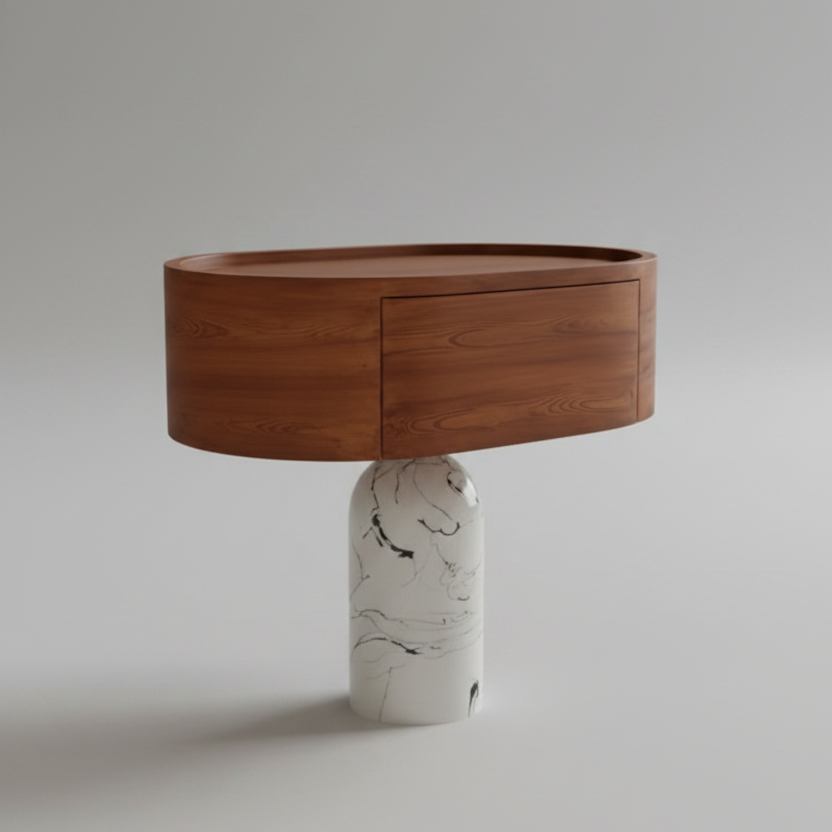 Lever Nightstand Side Table