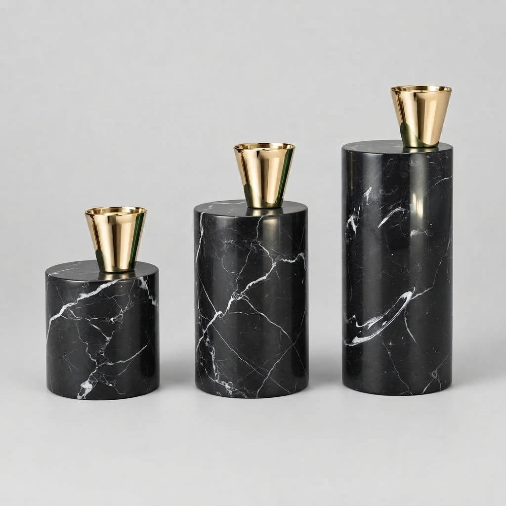 Lint Candle Stands (Set of 3)