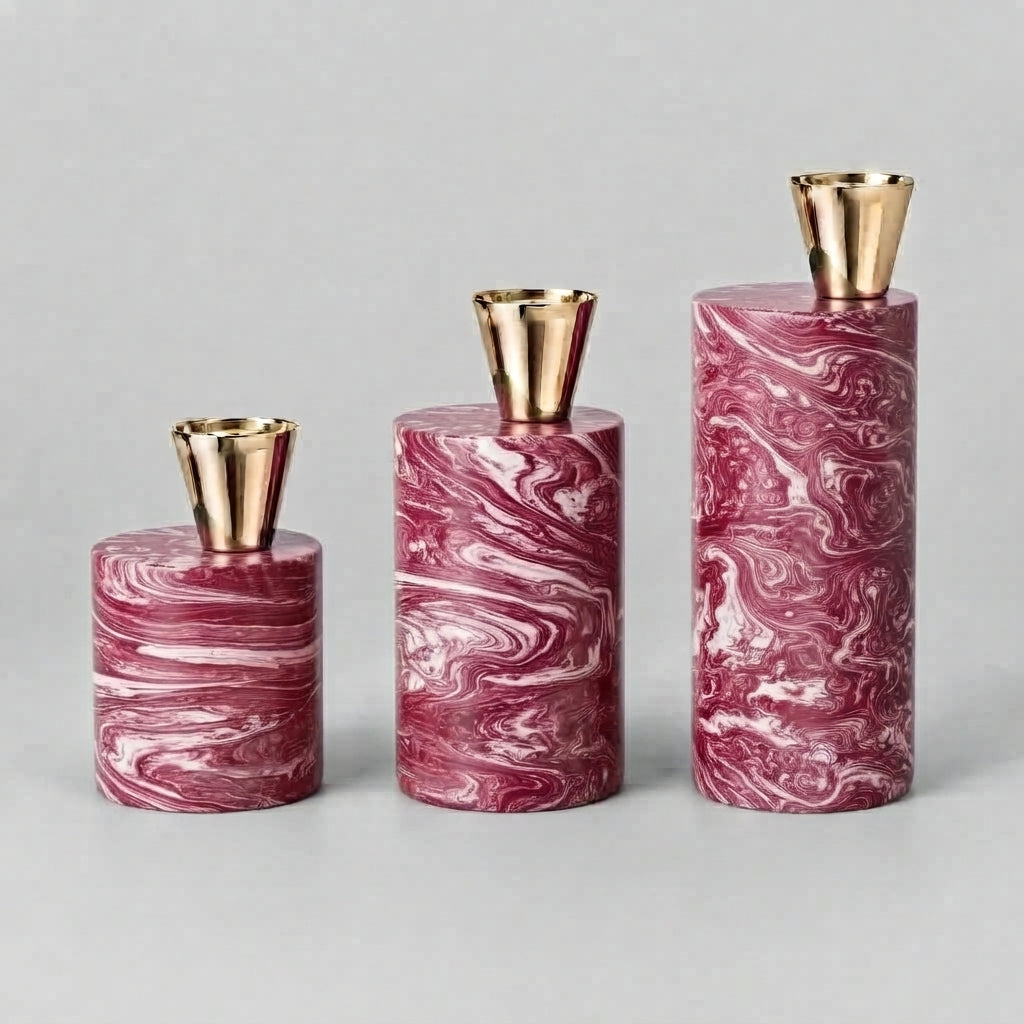 Lint Candle Stands (Set of 3)
