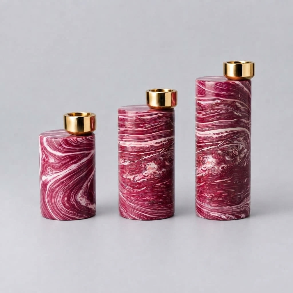 Lint Candle Stands (Set of 3)