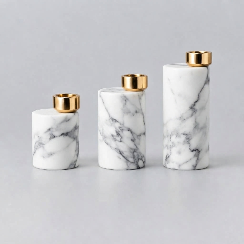 Lint Candle Stands (Set of 3)