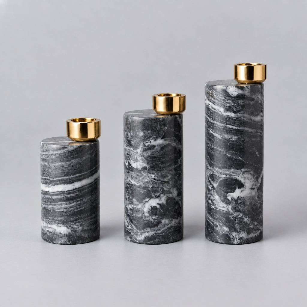 Lint Candle Stands (Set of 3)